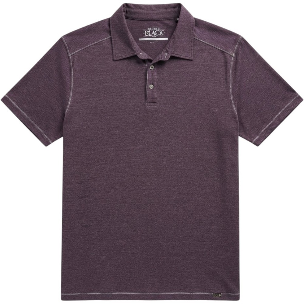 Buckle Black No. 48 Mens Athletic Fit Polo Shirt Purple XXL Short Sleeve
